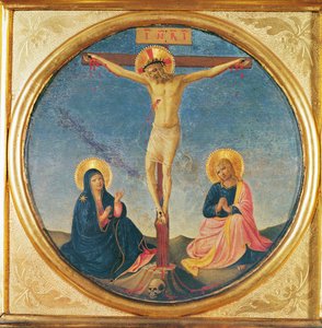 Christ between the Virgin and Saint John, or the Small Crucifixion (tondo) by Fra Angelico